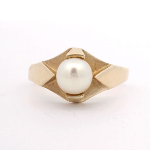 Vintage 9ct Gold Pearl Ring