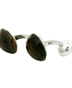 Sterling Silver Tigers Eye Cufflinks