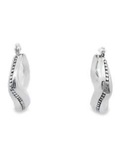 Sterling Silver Dotty Hoop Earrings