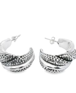 Sterling Silver Bali Style Dotty Earrings