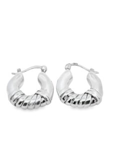 Sterling Silver Creole Hoop Earrings