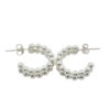 Sterling Silver Ball Hoop Earrings