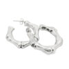 Sterling Silver Bamboo Hoop Earrings