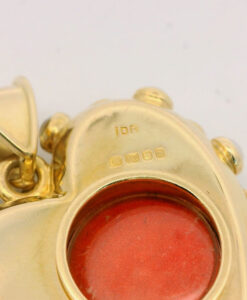 Exquisite 18ct Gold Garnet, Pearl and Turquoise Heart Locket