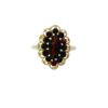 Vintage 9ct Gold Garnet Cluster Ring dated 2000