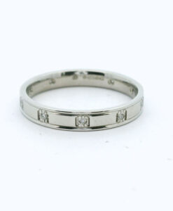 Platinum Diamond Set Wedding Ring