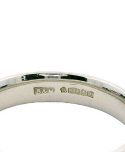 Platinum 5mm Comfort Court Style Wedding Band Ring 9.7 grams