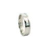 Platinum grooved wedding ring