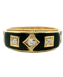 Edwardian 18ct Gold Diamond Memory Ring