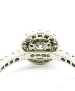 18ct White Gold Diamond Masquerade Cluster Ring 0.56ct