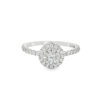 18ct White Gold Diamond Masquerade Cluster Ring 0.56ct