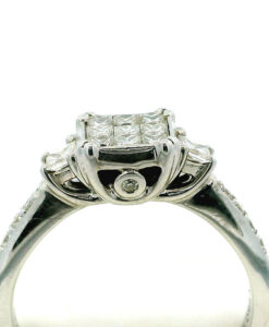 Beaverbrooks 18ct White Gold Diamond Cluster Ring