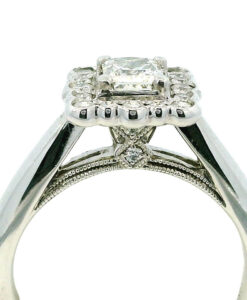 TOLKOWSKY 14ct White Gold Diamond Cluster Ring 0.54ct