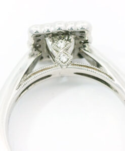 TOLKOWSKY 14ct White Gold Diamond Cluster Ring 0.54ct