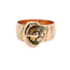 Antique 9ct Rose Gold Buckle Ring