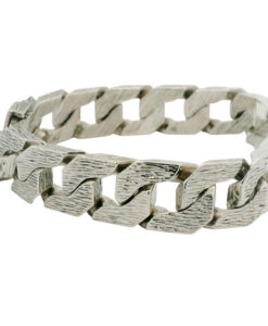 Sterling Silver Gents ID Curb Bracelet 109.9g