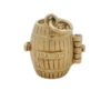 Vintage 9ct Gold St Bernard Brandy Barrel Charm