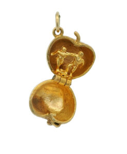 Vintage 9ct Gold Adan & Eve Apple Charm