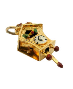 Georg Jensen 9ct Gold Cuckoo Clock Charm
