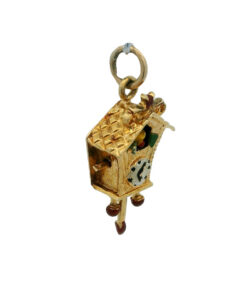 Georg Jensen 9ct Gold Cuckoo Clock Charm
