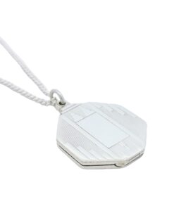 Art Deco Sterling Silver Octagon Locket