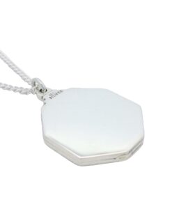 Art Deco Sterling Silver Octagon Locket