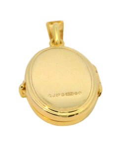 Vintage 9ct Gold Sunrise Locket by Georg Jensen dated 1971