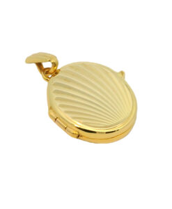 Vintage 9ct Gold Sunrise Locket by Georg Jensen dated 1971