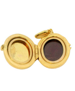 Vintage 9ct Gold Sunrise Locket by Georg Jensen dated 1971