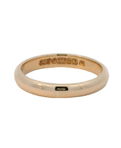 Fidelity 9ct Rose Gold Band Ring Hallmarked 1945