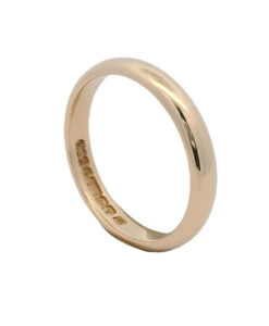 Fidelity 9ct Rose Gold Band Ring Hallmarked 1945