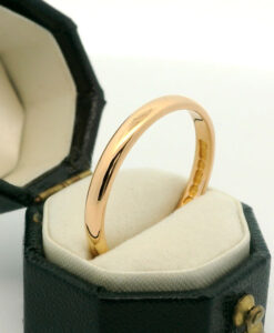Vintage 22ct Gold Wedding Band Ring 2.5mm dated 1955