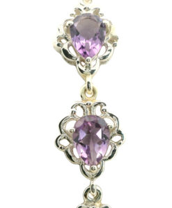 Sterling Silver Filigree Amethyst Bracelet
