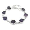 Sterling Silver Amethyst Bracelet