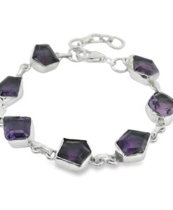 Sterling Silver Amethyst Bracelet