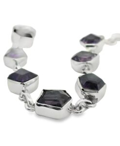 Sterling Silver Amethyst Bracelet