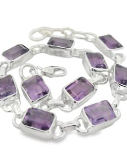 Sterling Silver Amethyst Bracelet