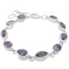 Sterling Silver Amethyst Bracelet