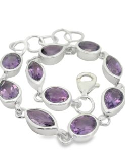 Sterling Silver Amethyst Bracelet
