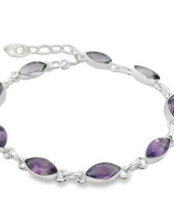 Marquise Cut Amethyst Bracelet