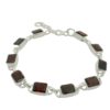 Silver Garnet Bracelet