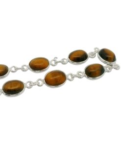 Sterling Silver Tiger's Eye Bracelet