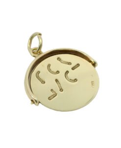 Vintage 9ct Gold I LOVE YOU Spinner Pendant