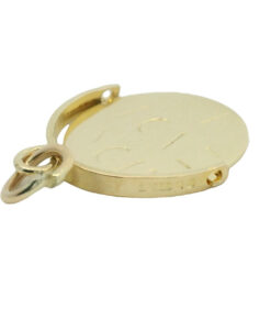 Vintage 9ct Gold I LOVE YOU Spinner Pendant dated 1975