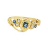 Antique 18ct Gold Diamond and Sapphire Ring dated 1903