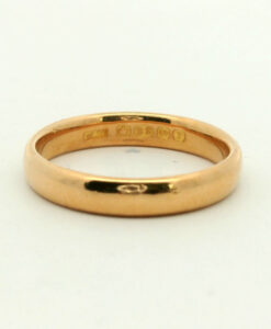 Vintage 22ct Gold Wedding Band Ring 3mm dated 1923