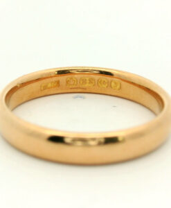 Vintage 22ct Gold Wedding Band Ring 3mm dated 1923