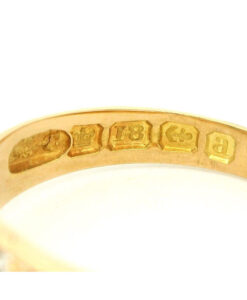 Antique 18ct Gold Diamond and Emerald Ring dated 1900