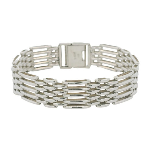 Vintage Sterling Silver Five Bar Gate Bracelet dated 1979