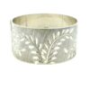 Vintage Silver Leaf Cuff Bangle dated 1976